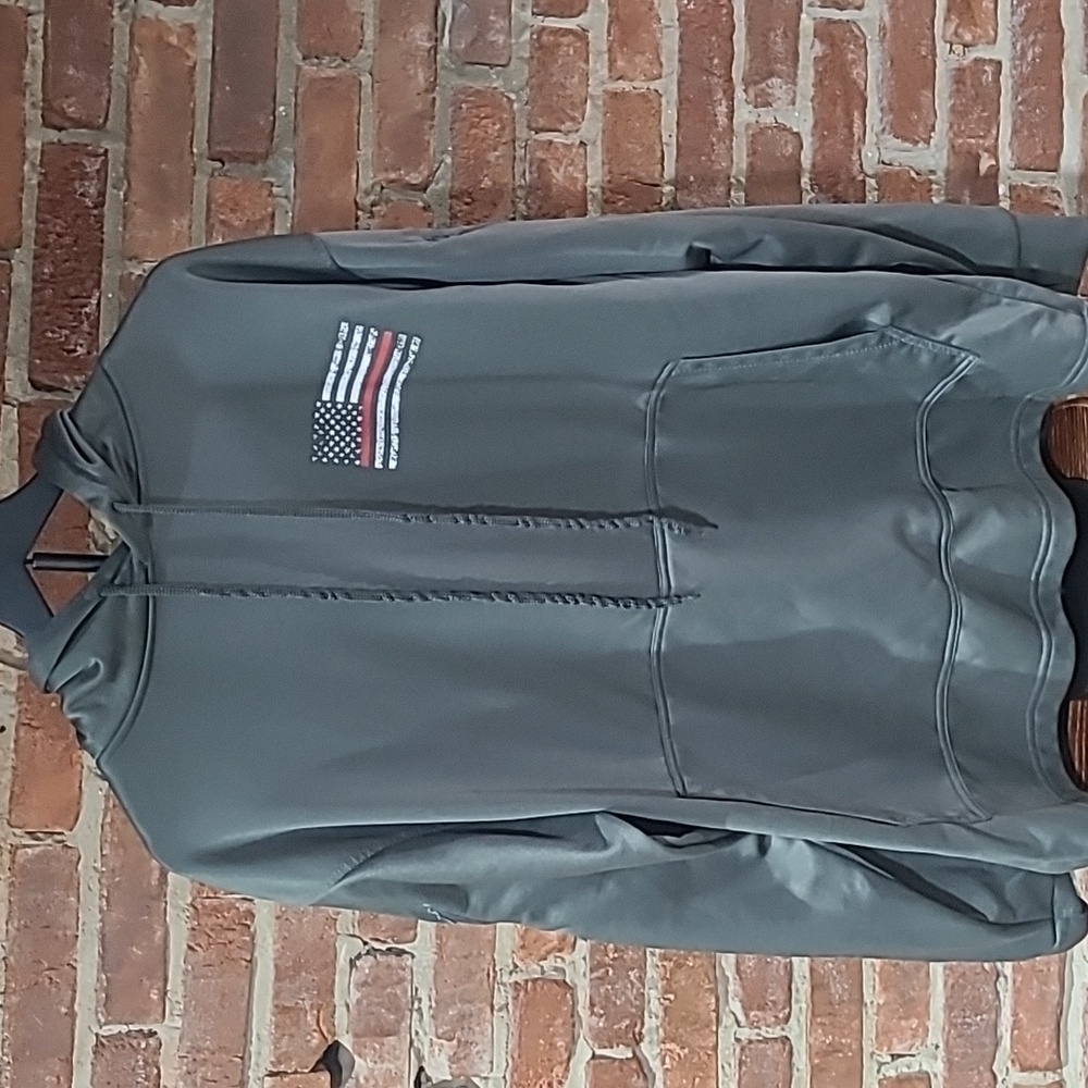 Rothco Grey Concealed Carry Thin Red Line Sweatshirt size XL